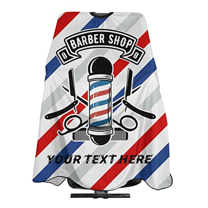 Custom Waterproof Barber Cape Personalized Text Barber Shop Salon Cape for Men Customized Hair Cutting Cape - color: Barber-2