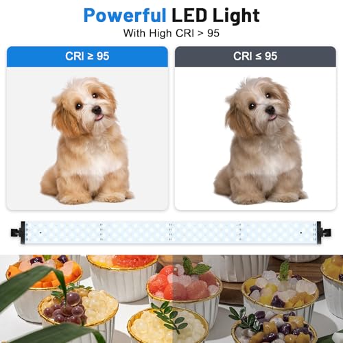 40x40 Inch Photo Studio Photo Light Box for Photography, 405 LED Large Lightbox with 3 Light Panel Stepless Dimming and Soft Light Cloth Professional Photo Background Shooting Tents - size: 40x40 in (3 LED Strips)