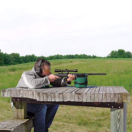 Tactical Shooting Gun Mat Outdoor Professional Waterproof Non-Slip Shooting Mat Firearm Shooting Bag Rifle Rest Bag Shooting with Front and Rear Support Sandbags - color: Black