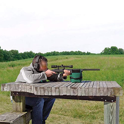 Tactical Shooting Gun Mat Outdoor Professional Waterproof Non-Slip Shooting Mat Firearm Shooting Bag Rifle Rest Bag Shooting with Front and Rear Support Sandbags - color: Black