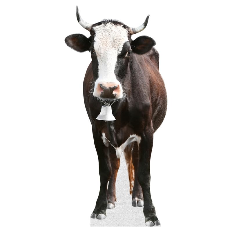 Cow - Life Size Cardboard Cutout Standup People with Support Standee | Animals - - color: Cow