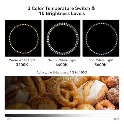 Photo Studio Light Box Photography, 12"x12"x12" Professional Dimmable Shooting Tent Kit with 120 LED Lights (CRI＞90), 6 Color Backdrops & 1 Diffuser for Jewelry and Small Items Product - size: 12inch
