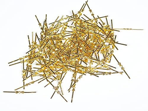 Dong Huang 300pcs Bow Tie Crystal Connectors, Chandelier Connectors Clips Pins, Lamp Part Chlips, Hook for Crystals Replacement, Fastening Parts