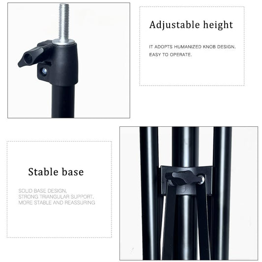 10x6.5ft Adjustable Photo Backdrop Stand Kit Portable Portrait & Studio Photography Backdrops Support with 4 Clamps, Carrying Bag Disassembly Banner Stand - color: 10x6.5ft-stand