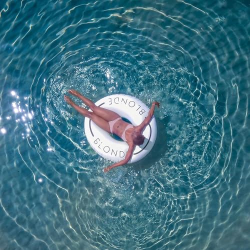 Loteli Swim Ring Float - Minimal Aesthetic Inflatable Swim Ring | Classic Prop for Party, Photo Shoot, Summer Fun & Relaxation | Durable & Easy to Inflate - color: Blonde, size: 4 Pack
