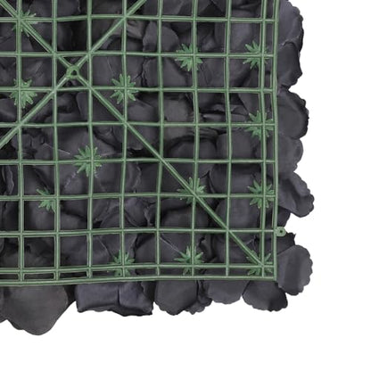 12PCS Flower Wall Panels Black 3D Silk Rose Wall Artificial Gorgeous Wall Backdrop Background Artificial Flowers Decoration for Photo Background Home Party Wedding Backdrop Decoration