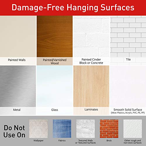 Command 15 lb & 10 lb Large and Medium 16 Pairs Picture Hanging Strips (32 Strips), Damage-Free Hangers for Picture Frames, No Tools Required, Great for Home Room Wall Decor, White Adhesive - size: Medium & Large