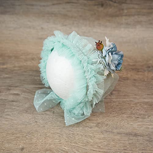 Zeroest Newborn Photography Prop Outfits Girl Lace Outfit Set Baby Girl Photo Shoot Infant Princess Photos - color: Light Green