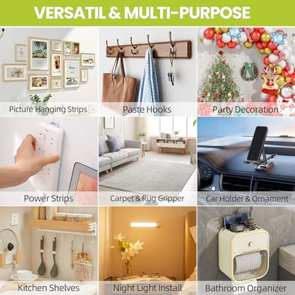 Double Sided Tape Heavy Duty, Removable Nano Double Sided Adhesive Tape, Clear Mounting Tape Picture Hanging Adhesive Strips Waterproof for Walls Photo Crafts Carpet Poster, 2" x 16.5FT - size: 2in x 16.5ft