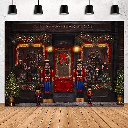 MEHOFOND Christmas Backdrop for Photography Christmas Toy Shop Kids Birthday Portrait Photo Background Winter Xmas Party Decorations Banner Photo Booth Props 7x5ft - size: 7x5ft