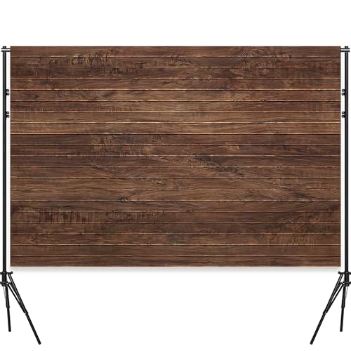 7x5 Ft Brown Wall Party Backdrop，Polyester Fabric Brown Wall Sign Photo Backdrops Background for Halloween Party Wedding Graduation Home Decoration Photo Booth Prop Banner - color: Rustic wood Backdrop, size: 7x5ft