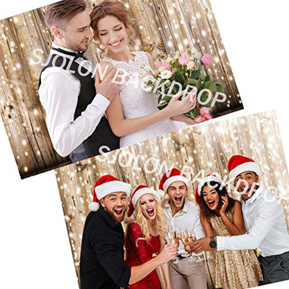 10x15FT Rustic Wood Vinyl Photography Backdrop Nostalgia Wood Floor Photo Backdrop Baby Newborn Photo Studio Props JLT10359 Yellow - size: 10x15FT