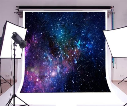 AOFOTO 8x8ft Nebula Backdrop Aerospace Starry Sky Photography Background Universe Galaxy Outer Space Kid Girl Boy Children Adult Portrait Seamless Photo Studio Props Video Drop Vinyl Wallpaper Drape - size: 8x8ft