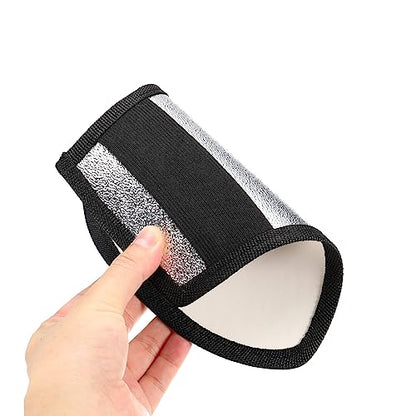 PATIKIL Flash Diffuser Reflector, 2Pcs 2-Sided Flexible Bend Bounce Reflector with Elastic Strap for Flashlight Photography Camera Speed Light, Silver White