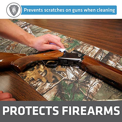 Drymate Gun Cleaning Pad, Premium Gun Cleaning Mat, Absorbent, Waterproof, Durable, Protects Surfaces, Contains Liquids (Made in the USA) - style: Realtree - (16" x 59")