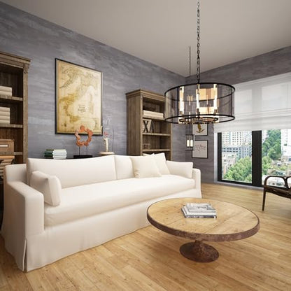 31.5x157inch Extra Wide Light Grey Concrete Wallpaper Peel and Stick Silver Grey Stained Contact Paper Matte Thick Self-adhesive Wall Paper Roll Waterproof Furniture Sticker Modern Industrial Style - color: Light Gray, size: 31.5" x 157"