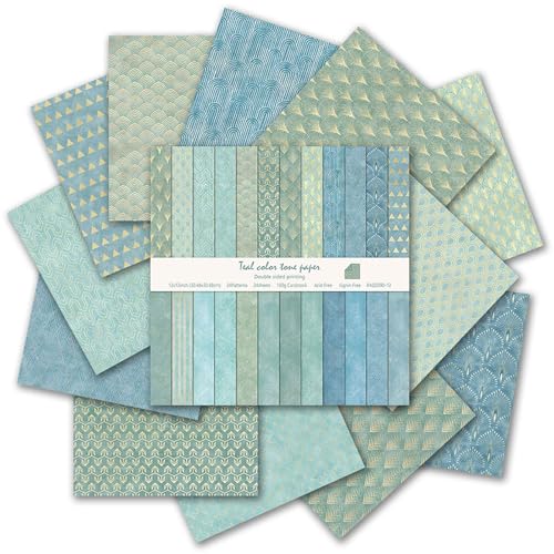 12"X12" Boho Scrapbook Paper, Double sided printing 13.76 oz/390 g, 24 Sheets DIY Origami Decorative Craft for Card Making Background Origami Decopage Decorative Scrapbooking Supplies (Boho3) - size: Boho3