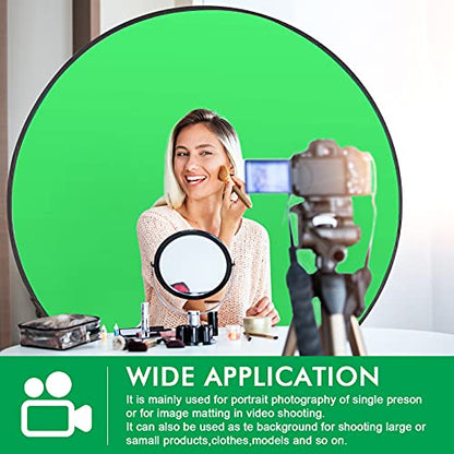 Portable Green Screen Chair, 57 in Greenscreen Backdrop with Stand Double Sided Foldable Green Background, Chroma Key, for Photography Streaming Gaming Photo Zoom Video Chats and Meeting - color: Green Screen