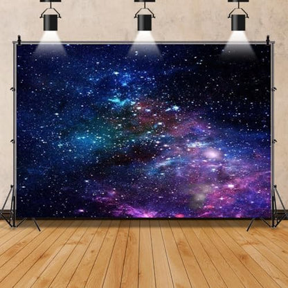 AOFOTO 10x7ft Nebula Backdrop Aerospace Starry Sky Photography Background Universe Galaxy Night Outer Space Backdrops Birthday Party Decorations for Adult Kids Girl Boy Portraits Photo Studio Props - size: 10x7ft