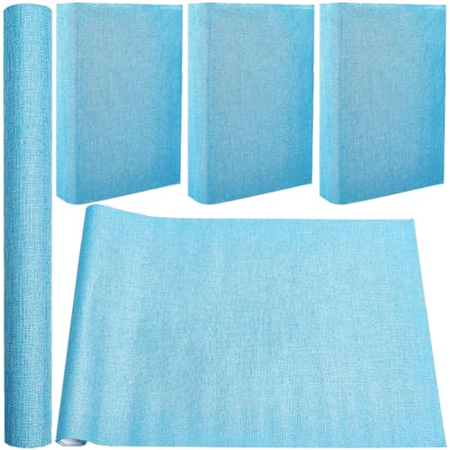 CRASPIRE Book Cloth for Book Binding 51 x 11.8in Force Blue Fabric Surface Paper Backed A3-A8 Linen Bookcover Books Album Scrapbooking Archival DIY Covering Protector Bookcloth Bookbinding Supplies - color: Air Force Blue