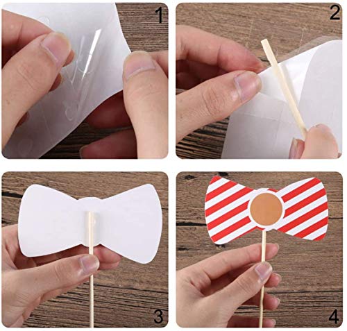 Funny Selfie Props, 89 Pieces with Sticks - Costume Dress Up Accessories for Southwestern, Carnival, Wedding, Birthday Parties