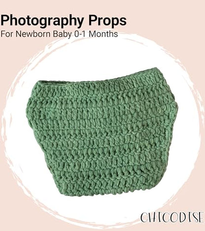 Newborn Photoshoot Outfit Dinosaur Boy Photography Prop Dino Helmet Hat & Diaper Cover Props For Baby Girl Photo