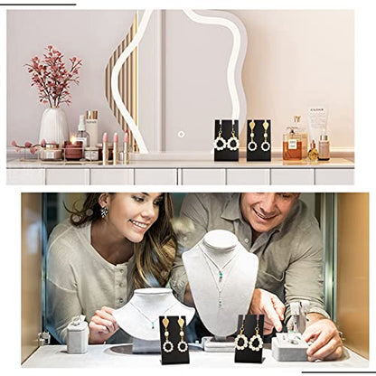 PH PandaHall 10pcs Acrylic Earring Holder Black Earring Display Stands L-shape Ear Organizer Dangling Earring Stands for Earring Necklace Jewelry Shows Retail Photography Props, 1.7x1.4x3 inch - color: Black