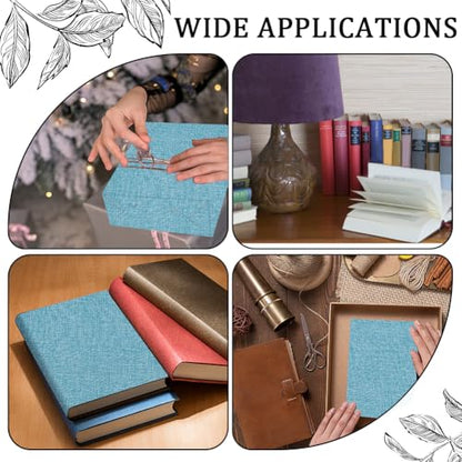 CRASPIRE 51 x 11.8 Inch Blue Book Cover Fabric Bookbinding Book Cloth A4 to A8 Paper Backed Woven Polyester Cadet Blue Cover for Books Album Scrapbooking Archival DIY Covering Binding Protector - color: Cadet Blue