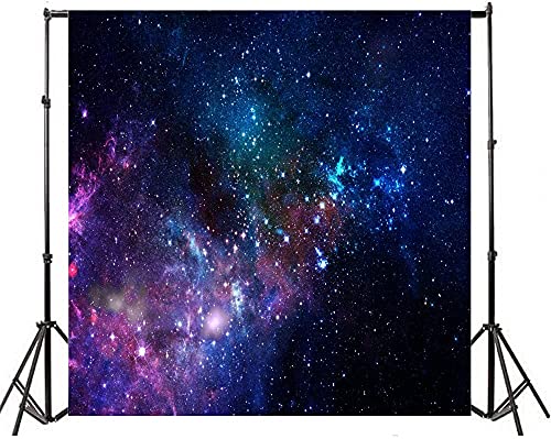 AOFOTO 6x6ft Nebula Deep Space Backdrop Science Fiction Starry Sky Photography Background Universe Galaxy Outer Space Kid Baby Girl Boy Child Portrait Education Research Photo Studio Props Vinyl - size: 6x6ft