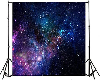 AOFOTO 6x6ft Nebula Deep Space Backdrop Science Fiction Starry Sky Photography Background Universe Galaxy Outer Space Kid Baby Girl Boy Child Portrait Education Research Photo Studio Props Vinyl - size: 6x6ft