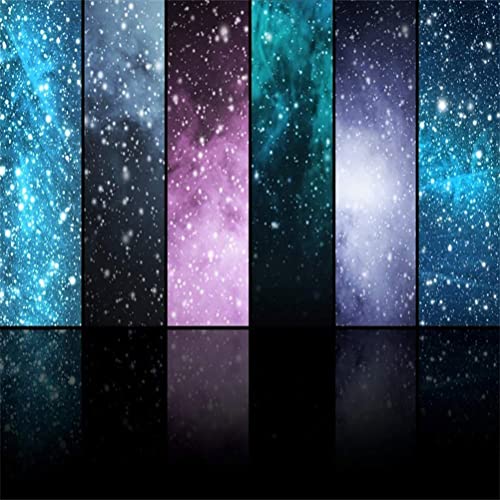 AOFOTO 10x10ft Vinyl Photography Background Universe Stars Constellations Planets Snoflakes Stage Backdrop for Party Adults Portraits Video Display Film Production Studio Prop Video Drapes - size: 10x10ft