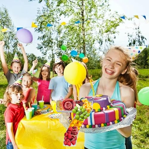 Charcuterie Cardboard Number Fillable Shaped Treat Decorative Box Anniversary Birthday Table Centerpiece (7 Style, 9inch) - size: 9inch, style: 7 Style