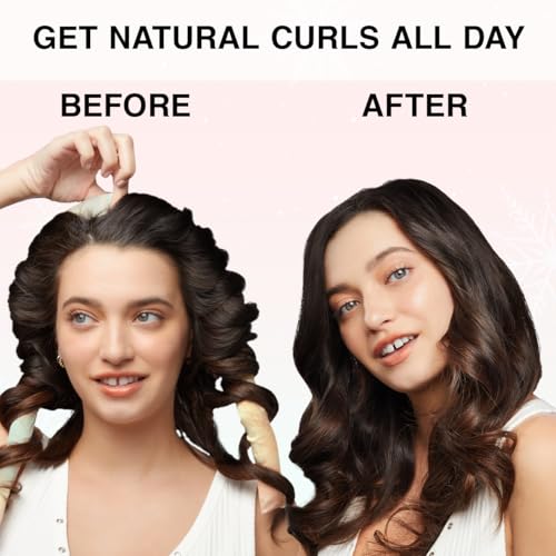 Kitsch Holiday Hair Hero XL Satin Heatless Styling & Flat Lay Claw - Heatless Curls & Waves, Extra Large Curling Rods, Satin Scrunchies & Claw Clip for Hair Protection, Gifts for Women- 4pc set, Aura - color: Aura