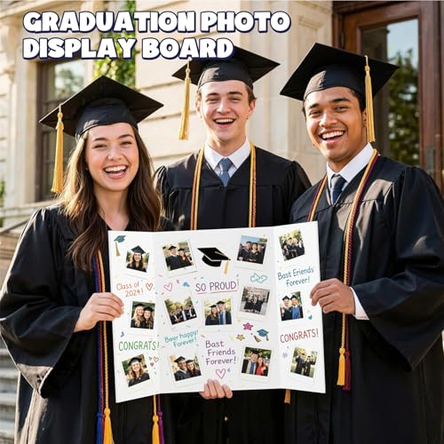 AKONEGE 3 Pack White Trifold Poster Board 24" x 16" Foam Core, Small Tri Fold Foam Poster Boards for Presentations, Science Fair Display, Photo Display, Office & School Projects, Event Exhibitions - size: 24" x 16"