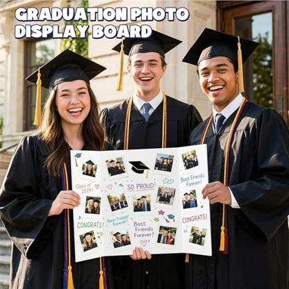 AKONEGE 3 Pack White Trifold Poster Board 24" x 16" Foam Core, Small Tri Fold Foam Poster Boards for Presentations, Science Fair Display, Photo Display, Office & School Projects, Event Exhibitions - size: 24" x 16"