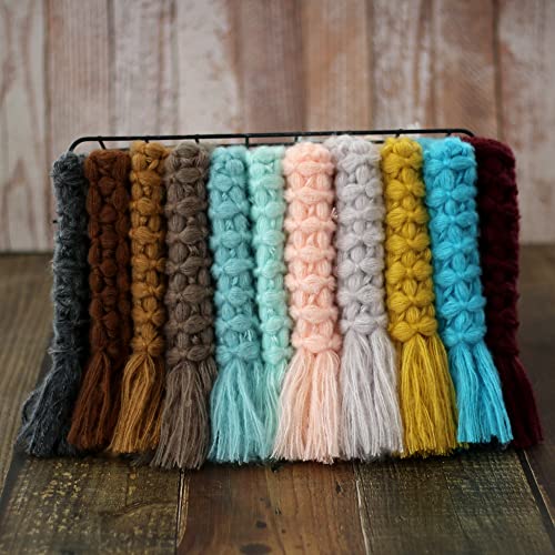 Newborn Baby Photography Props Blanket Posing Aid for Girl Boy Photo Shoot Baskets Filler Posing Stuffer Background Blanket (Green) - color: Green