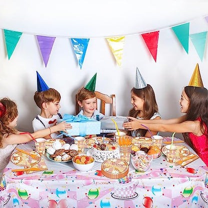 144Pcs Groovy Birthday Party Supplies Groovy Birthday Tableware Set Groovy Birthday Party Decorations Retro Boho Hippie Party Decorations Daisy Plates Napkins Cups Forks Knives Serve 24 - style: Groovy Daisy