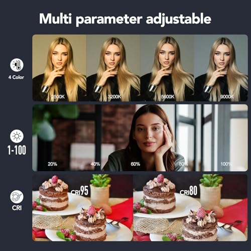 Magnetic Selfie Light Compatible with MagSafe iPhone, Multiple Folding LED Phone Photo Beauty Fill Ring Lighting with Mirror for Zoom Makeup Photography Recording Video Conference, (M27 Black)