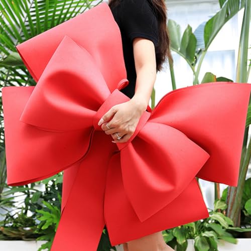 Decoration Big Bow Shop Display Wedding Arch Decor Birthday Party Prop Festivity Occasion DIY Red Parts S C