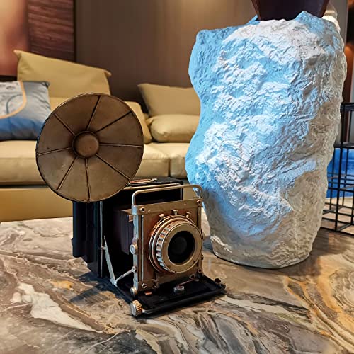 Vintage Camera Statue Model Showcase Decorative Props Showcase Camera Crafts Collectible Figurine Home Desktop Decoration - style: Camera Model- SLR