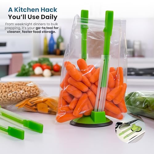 Original Jokari Adjustable Baggy Rack Stand 1 Pack. Prop Plastic Ziploc Freezer Storage Bags Open Hands-Free To Pour Leftovers, Snacks and Meal Prep Ingredients With No Food Spills or Kitchen Mess. - size: Single Unit