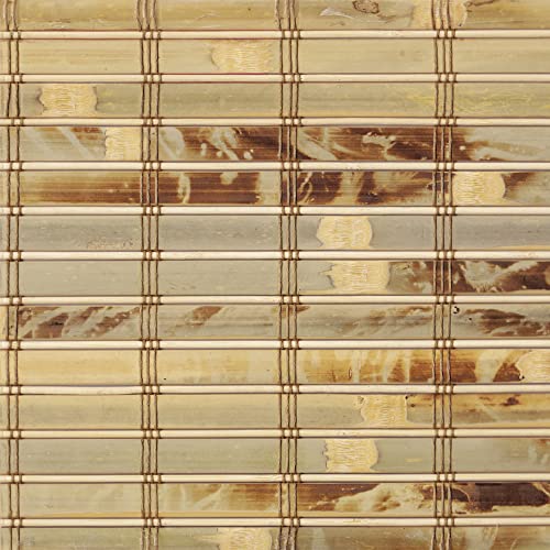Letau No Drill No Tools Cordless Wood Window Shades Blinds, Bamboo Light Filtering Roller Shades, Color 2 - color: Color 2
