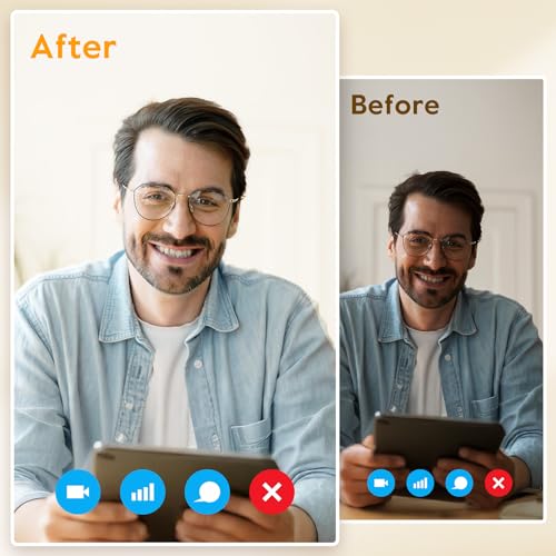 1Pack Video Conference Lighting, Zoom Lighting for Computer with Clamp, 30 Light Modes, Eye-Caring Swing Arm Desk Light with Memory & Timing Func for Home Office, Video Call, Video Conferencing - size: Clamp 1 Pack