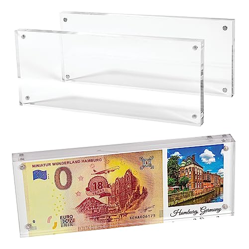 Mammoth DuraClear Magnetic 3x8 Frame - Frameless, Thick Acrylic Design - Ideal for Modern Decor, Graduation Photos, and Keepsakes - Compatible as 3x7 Picture Frame - size: 3x8 Frame