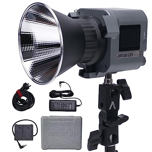 Aputure Amaran 60D S,Amaran 60D COB Daylight 5600k 65W LED Video Light,Bluetooth App Control,DC/AC Power Supply