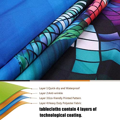 Dark Wood Grain Texture Background Oval Table Cloth Cover Fitted Tablecloth with Elastic Edge Tablecloths Washable Cloths for Parties, Restaurants, Fits 52"x70" Oval TablesStyle 41 - color: Wood Texture -10, size: 70" x 52" (Oval)