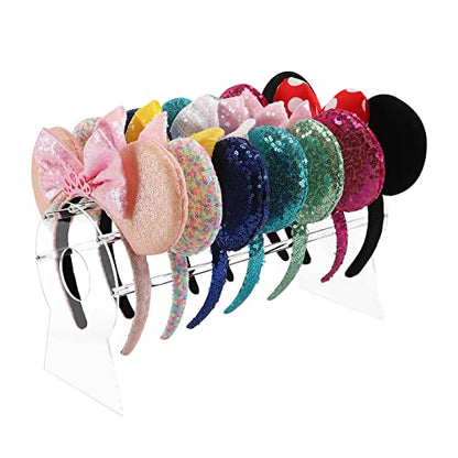 Heaband Holder Organizer,Acrylic Hair Band Ear Display Stand Jewelry Storage for Show Selling.