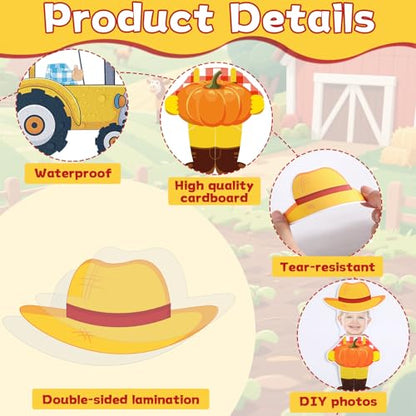 60pcs Farm Theme Cutouts Farmer with Straw Hat Bulletin Board Decorations Farmer Paper Cut-Outs Classroom Decor for Boy Girl Classroom DIY Craft Photo Kindergarten Preschool Wall Door Decor Supplies - style: Farm Theme Farmer