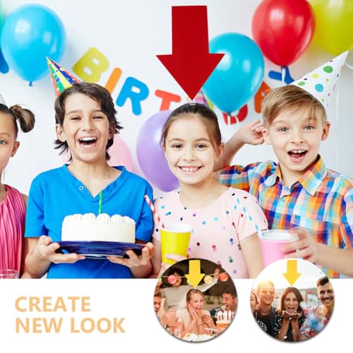 6Pcs Arrow Headband, Happy New Year Headband Symbol Party Festival Parade Concert Support Group Head Band for Halloween, Birthday, Makeup, Costume Masquerade Party