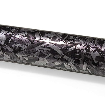 2pcs 4"x8" (10cmx20cm) Sample Silver PET Marble Forged Carbon Fiber Textured Gloss Vinyl Wrap Auto Car Sticker Decal Film Sheet Bubble Free Air Release Technology - color: Silver, size: 2pcs 4"x8" (10cmx20cm) Sample